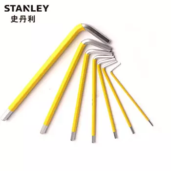 Stanley Набор метрических противоскользящих длинных шестигранных ключей STANLEY, 7 предметов, 1,5–6 мм, эксклюзивно для предприятий 94-562-23C