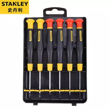 Stanley Набор микроотверток плоских и крестообразных, 6 предметов А 66-392-23
