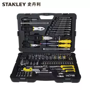 Stanley Набор многофункциональных инструментов, 125 предметов, торцевая головка, ключ с храповым механизмом, ручной ремонт STMT74393-8-23