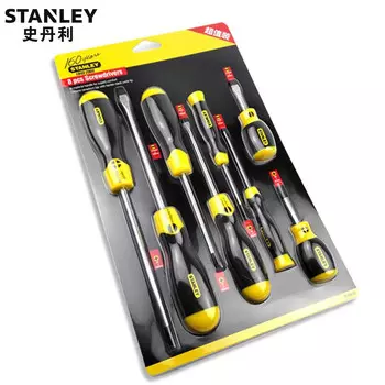 Stanley Набор отверток STANLEY из 8 предметов по доступной цене, эксклюзивно для компаний 92-004-23