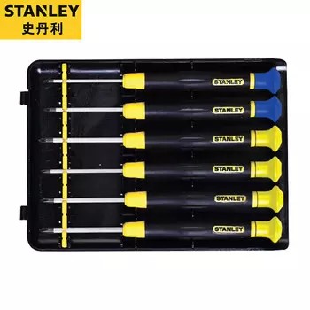 Stanley Набор прецизионных отверток, 6 предметов, набор крестообразных микроотвёрток 66-395-23