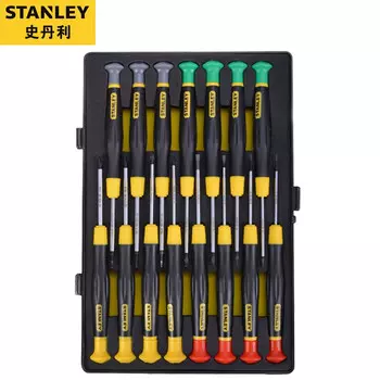 Stanley Набор прецизионных отверток A Набор часовых отверток Микроотвертка с крестообразным шлицем Набор из 15 предметов 66-381-23