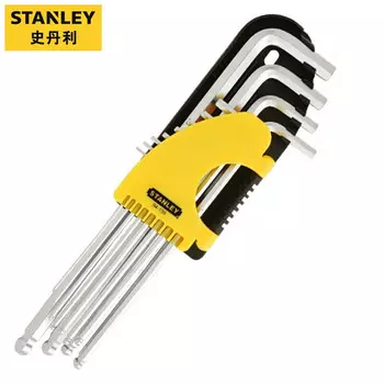 Stanley Набор шестигранных ключей дюймового стандарта, 12 предметов Набор шестигранных ключей дюймового типа с удлиненной шаровой головкой, 12 предметов 94-159-23