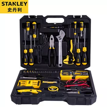 Stanley Набор телекоммуникационных инструментов из 53 предметов, набор для ремонта мультиметра для электрика, обслуживающего недвижимость, 89-883-23U