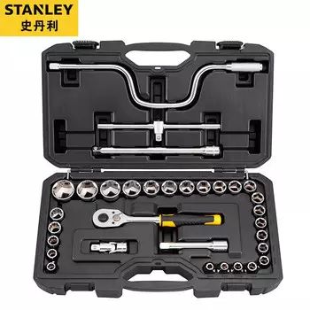 Stanley Набор торцевых ключей серии 12,5 мм, гаечный ключ с храповым механизмом, набор инструментов для ремонта автомобилей Dafei, набор из 32 предметов STMT94693-23