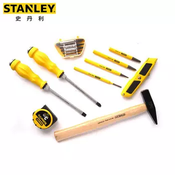 Stanley Набор ударных режущих инструментов из 14 предметов, стальная рулетка, экстрактор, молоток, набор LT-014
