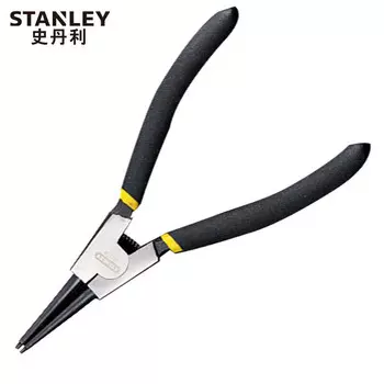 Stanley Немецкие плоскогубцы для стопорных колец с прямым носом 5-дюймовые многофункциональные плоскогубцы для стопорных колец, плоскогубцы для стопорных колец, плоскогубцы для пружин, внешняя карта 84-332-23