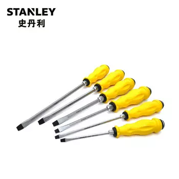 Stanley однословная отвертка с форсажной камерой, конус отвертки может разбить отвертку, 5 мм x 150 мм 61-888-23