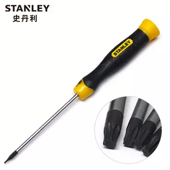 STANLEY Отвертка-цветок с пластиковой ручкой Stanley T5x80mm 65-144-0-23 1 комплект (всего 10 шт.)