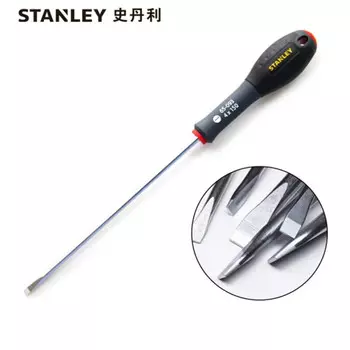 STANLEY Отвертка шлицевая с трехцветной ручкой Stanley 4x150 мм 65-093-14 1 комплект (всего 5 шт.)