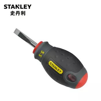 STANLEY Отвертка шлицевая Stanley с трехцветной ручкой 5,5х30мм 65-400-14 1 комплект (всего 10 шт.)