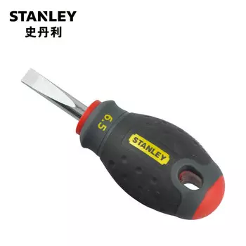 STANLEY Отвертка шлицевая Stanley с трехцветной ручкой 6,5х30мм 65-404-14 1 комплект (всего 2 шт.)