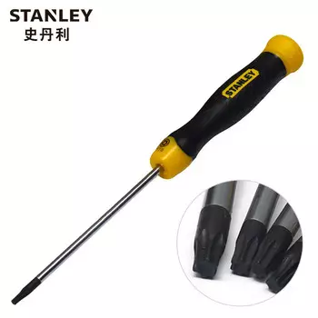 Stanley Отвертка STANLEY с резиновой ручкой в форме цветка TT8x80 мм Отвертка Отвертка Многофункциональный инструмент для ремонта 65-147-0-23 Корпоративная настройка