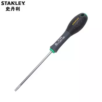 Stanley Отвертка STANLEY с трехцветной ручкой и средним отверстием в форме цветка TT20x100 мм, отвертка 65-396-14