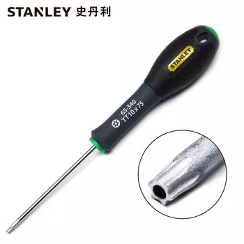 STANLEY Отвертка Stanley в форме цветка со средним отверстием и трехцветной ручкой TT10x75mm 65-340-14 1 комплект (всего 5 шт.)