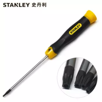 Stanley Отвертка в форме цветка со средним отверстием и резиновой ручкой Отвертка TT9x80мм 62-090-23