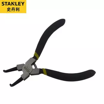 Stanley Плоскогубцы для стопорных колец с отверстиями в немецком стиле, 5 дюймов (внутренняя карта), многофункциональные пружинные плоскогубцы, плоскогубцы для стопорных колец 84-446-23