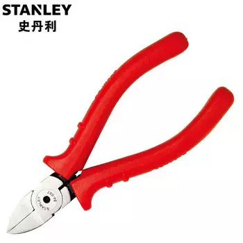 Stanley с красной ручкой, прецизионные плоскогубцы для рта, 4 дюйма, пластиковые электронные ножницы для ног, плоскогубцы для рта, плоскогубцы для рта, 84-036-23