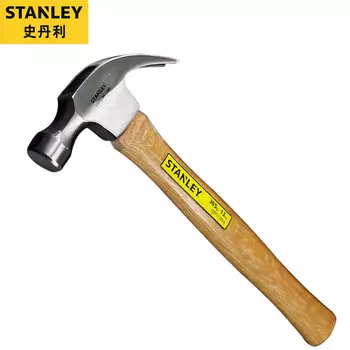 Stanley с ручкой из твердой древесины, молоток-гвоздодер, 13 унций, молоток для гвоздей, молоток для деревообработки, небольшой молоток, ручной молоток STHT51269-8-23