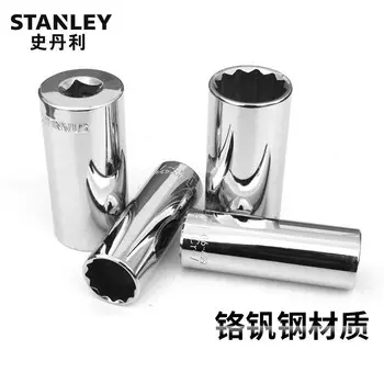 Stanley серия 12,5 мм, метрическая 12-угольная стандартная головка, большая головка с храповым механизмом, набор инструментов для ремонта автомобилей, головка 17 мм 86-549-1-22