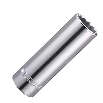 Stanley Серия 12,5 мм, метрическая 12-угольная длинная головка Торцевая головка с большой храповой головкой 22 мм 86-430