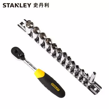Stanley STANLEY, 14 предметов, серия 6,3 мм, набор торцевых ключей с храповым механизмом, инструменты для авторемонта 95-321-1-23, настройка предприятия