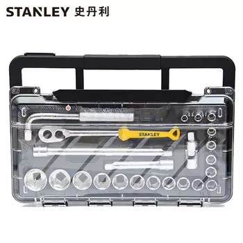 Stanley STANLEY 23 шт., метрическая головка серии 12,5 мм с алмазным набором, набор для ремонта торцевых ключей STMT74173-8C-23, корпоративная настройка