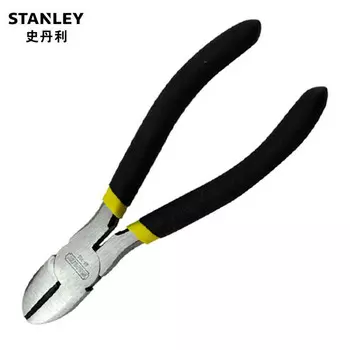 Stanley STANLEY мини-плоскогубцы с косым носом, 5 дюймов, черные, с двойной пластиковой ручкой, маленькие плоскогубцы ручной работы, маленькие многофункциональные плоскогубцы 84-104-23, можно настроить