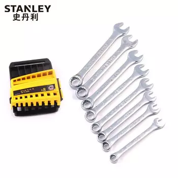 Stanley STANLEY Набор двойных ключей из 8 предметов 8-19 мм рожковый ключ для цветка сливы STMT78099-8-23