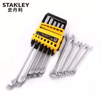 Stanley STANLEY Набор двойных ключей из 9 предметов 8-17 мм рожковый ключ для цветка сливы STMT78098-8-23