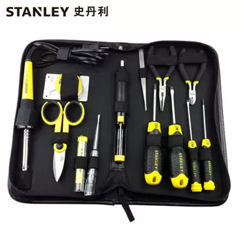 Stanley STANLEY набор инструментов для ремонта электроники, 14 предметов, инструменты для ремонта электрики, бытовая техника, телекоммуникации, 37-014-23C, настройка предприятия