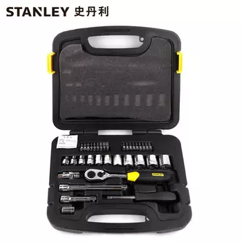 Stanley STANLEY Набор из 35 предметов, серия 10 мм, британский набор торцевых ключей, набор инструментов для ремонта автомобилей, 94-692-22, настройка предприятия
