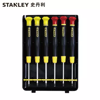 Stanley STANLEY Набор из 6 предметов, состоящий из одного слова, набор крестообразных микроотверток C Драйвер для часов для ремонта мобильных телефонов Мини-отвертка 66-394-23 Корпоративная настройка
