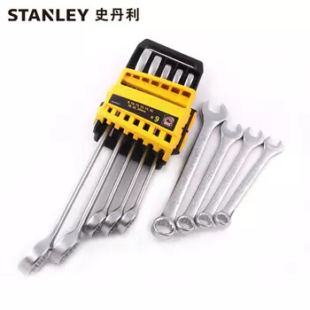 Stanley STANLEY Набор ключей двойного назначения из 9 предметов 8-17 мм рожковый ключ для цветка сливы STMT78098-8-23 корпоративная настройка