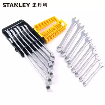 Stanley STANLEY Набор ключей двойного назначения из 14 предметов 8-24 мм рожковый ключ для цветка сливы STMT78092-8-23 может быть изготовлен по индивидуальному заказу