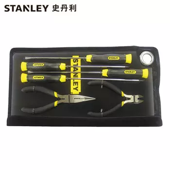 Stanley STANLEY Набор компьютерных инструментов из 6 предметов, многофункциональный набор компьютерных инструментов для электронного ремонта, бытовые плоскогубцы 92-003-23, эксклюзив для предприятий