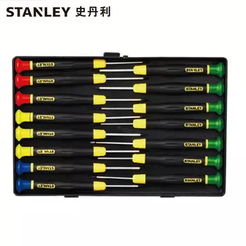 Stanley STANLEY Набор мини-отверток из 15 предметов C для ремонта мобильных телефонов, отвертка для часов, мини-отвертка 66-383-23