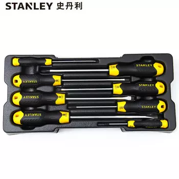 Stanley STANLEY Набор мощных отверток из 8 предметов. Отвертка с крестообразным лезвием STMT74181-8-23 может быть изготовлена по индивидуальному заказу.