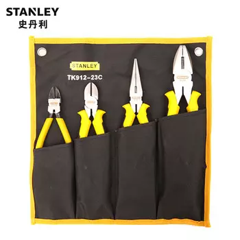 Stanley STANLEY Набор плоскогубцев из 4 предметов, плоскогубцы, острогубцы, диагональные плоскогубцы, диагональные плоскогубцы TK912-23C, эксклюзив для предприятий