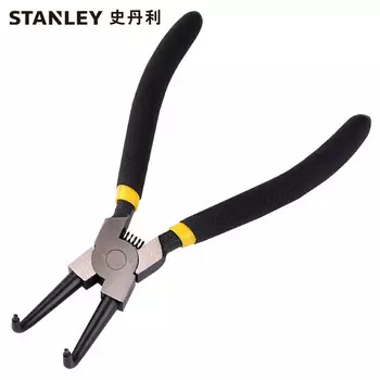 Stanley STANLEY Немецкие плоскогубцы с отверстием и изогнутой губкой для стопорных колец 5-дюймовые многофункциональные плоскогубцы для стопорных колец плоскогубцы для стопорных колец 84-446-23 Корпоративная настройка