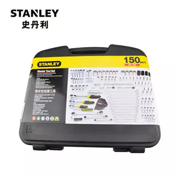 Stanley STANLEY Полный набор инструментов для ремонта автомобилей, 150 предметов, торцевой ключ с храповым механизмом 94-181-1-22
