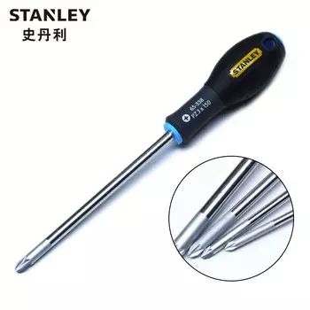Stanley STANLEY трехцветная ручка в форме риса PZ3x150 мм бытовая отвертка отвертка многофункциональный инструмент для ремонта 65-338-14