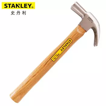 Stanley STHT51271-8-23 Молоток-гвоздодер с ручкой из твердой древесины, 16 унций