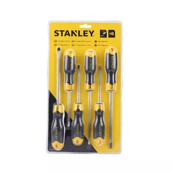STANLEY STHT65242-8-HC Набор из 6 отверток с пластиковой ручкой из хромованадиевой стали