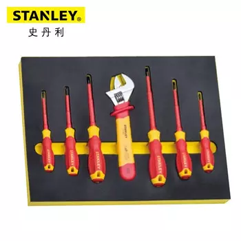 STANLEY STMT77891-23 Набор из 7 изолированных VDE отверток и разводных ключей