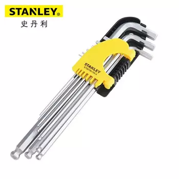 STANLEY STMT94158-8-23 Набор из 9 предметов метрических шестигранных ключей с удлиненной шаровой головкой 1,5–10 мм