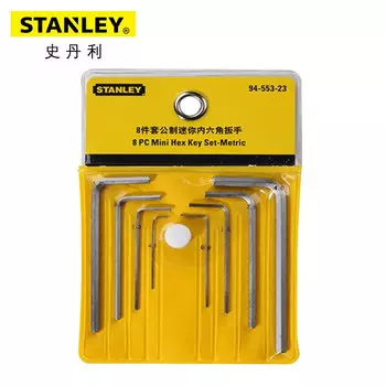 STANLEY STMT94553-8-23 Набор из 8 метрических мини-шестигранных ключей 0,7–4 мм