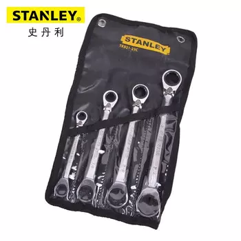 Stanley TK921-23C Набор из 4 предметов, британские быстросъемные двусторонние трещотки с двойным ключом Torx