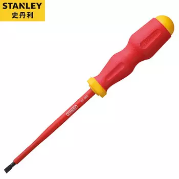 Stanley VDE1000V Высоковольтная изолированная шлицевая отвертка Легированная сталь S2 65-968-22