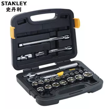 Stanley Y Большой летающий ключ с храповым механизмом Набор головок с торцевой головкой Набор инструментов для авторемонта 91-939-22* [набор из 24 предметов]